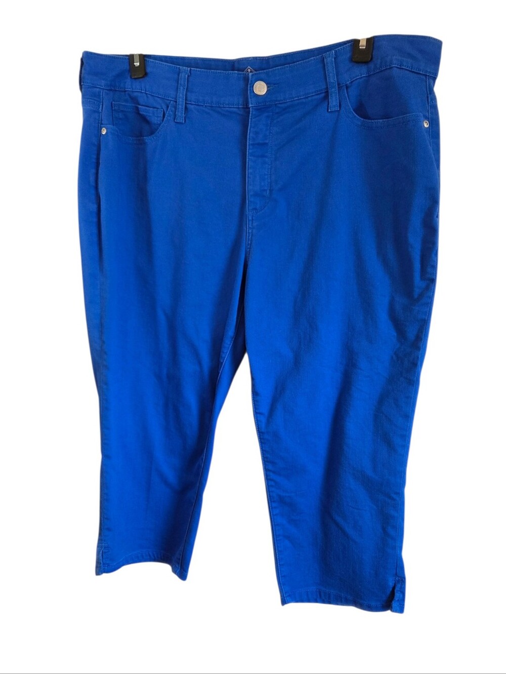 St. John's Bay Blue High Waist Denim Capri Size 20W Pre-Owned